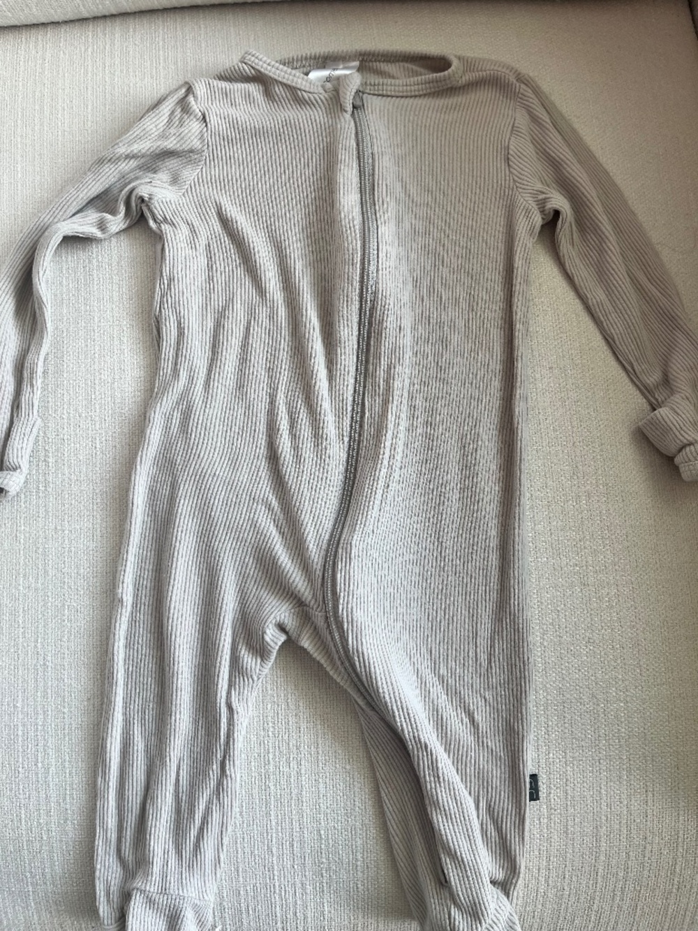 Silver Footie Pajama